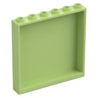 Деталь LEGO Панель 1 x 6 x 5, Желто-зеленый