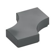 Деталь LEGO Tile Special 2 x 2 with 2 Quarter Round Cutouts, Темный сине-серый