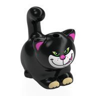 Animal, Cat, Chubby with White Face, Tan Toes, Green Eyes, Dark Pink Ears, Nose print