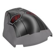 Деталь LEGO Slope Curved 4 x 5 x 1 2/3 with Ant-Man Face print, Матовый серебристый