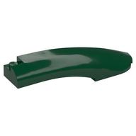 Деталь LEGO Slope Curved 10 x 2 x 2 with Curved End Right, Темно-зеленый