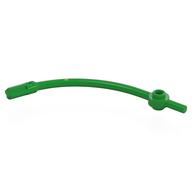 Деталь LEGO Bar Curved with Axle End and 1 x 1 Round Plate, Ярко-зеленый
