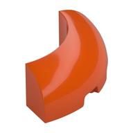 Деталь LEGO Brick Round Corner 3 x 3 x 1 with Bottom Cut Outs [No Studs] [1/4 Arch], Красно-оранжевый