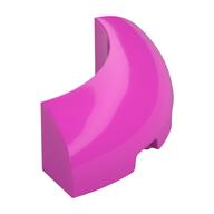 Деталь LEGO Brick Round Corner 3 x 3 x 1 with Bottom Cut Outs [No Studs] [1/4 Arch], Темно-розовый