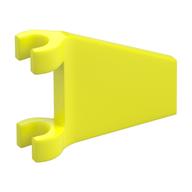 Деталь LEGO Flag 2 x 2 Trapezoid with 2 Clips [Thick Open O Clips], Насыщенный желтый