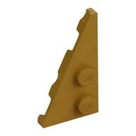 Деталь LEGO Пластина-клин левая 2 x 4 27°, Жемчужно-золотой