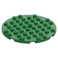 Деталь LEGO Пластина круглая 8 x 8, Зеленый