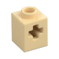 Деталь LEGO Кирпичик Technic 1 x 1, с осевым отверстием, Песочный