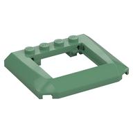 Деталь LEGO Скос изогнутый тройной изогнутый 5 x 6 x 2/3, с 4 штырьками, с вырезом 4 x 3, Песочно-зеленый