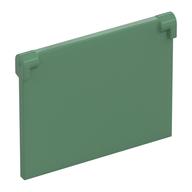 Деталь LEGO Glass for Window 1 x 4 x 3 - Opening, Песочно-зеленый