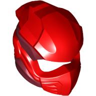 Деталь LEGO Helmet, Ninja with Wraps Dark Red Pattern, Красный