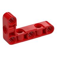 Деталь LEGO Technic Beam 3 x 5 L-Shape with Alternating Holes, Красный