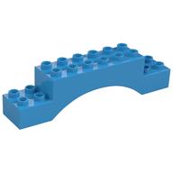 Деталь LEGO Duplo, Brick 2 x 10 x 2 Arch, Темно-лазурный