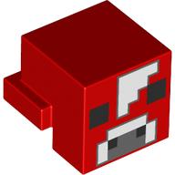 Деталь LEGO ANIMAL HEAD NO.13 "NO.5", Красный
