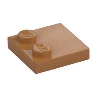 Деталь LEGO Пластина 2 x 2 только с 2 штырьками, Средне-темный телесный