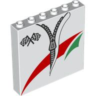 Panel 1 x 6 x 5 with Zipper, OCTAN Logo print