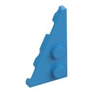 Деталь LEGO Пластина-клин левая 2 x 4 27°, Темно-лазурный