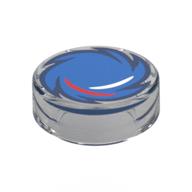 Tile Round 1 x 1 with Blue Circle Saw / Sonic the Hedgehog print