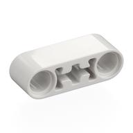 Деталь LEGO Technic Beam 1 x 3 Thick with Center Axle Hole, Белый