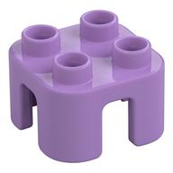 Деталь LEGO Duplo Chair with no Back / Stool, Средне-лавандовый