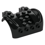 Деталь LEGO Vehicle Body, Wheel Arch / Mudguard 6 x 6 x 2 Curved Fenders [Plain], Черный