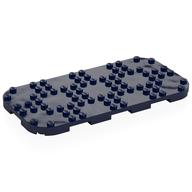 Деталь LEGO Plate Round Corners 8 x 16 x 2/3 Circle with Reduced Knobs, Темно-синий