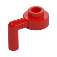 Деталь LEGO Plate Round 1 x 1 with Vertical Bar, Красный
