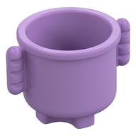 Деталь LEGO Duplo Kettle with Ribbed Handles 2 x 2 x 1.5, Средне-лавандовый