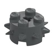 Деталь LEGO DESIGN, BRICK 2X2X1, CIRCLE W/ SPIKES, Цвет не указан/любой