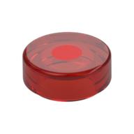 Деталь LEGO Tile Round 1 x 1 with Red Dot print, Прозрачный красный