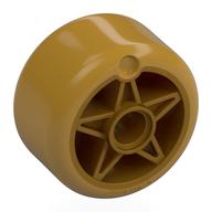 Деталь LEGO Wheel 24 x 20 with Pearl Gold Tire, Жемчужно-золотой
