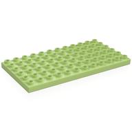 Деталь LEGO Пластина Duplo 6 x 12, Желто-зеленый