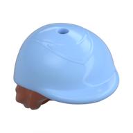 Hair Short Dark Orange and Riding Helmet