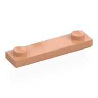 Деталь LEGO Пластина специальная 1 x 4, с 2 штырьками, с новой изнанкой, Телесный