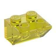 Деталь LEGO Скос перевёрнутый 45° 2 x 2, Прозрачный желтый