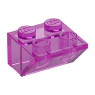 Деталь LEGO Скос перевёрнутый 45° 2 x 2, Прозрачный темно-розовый