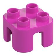 Деталь LEGO Duplo Chair with no Back / Stool, Темно-розовый