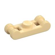 Деталь LEGO Plate Special 1 x 1 with Handle on 2 Ends, Песочный
