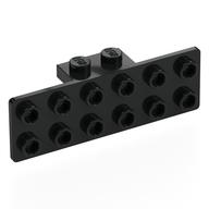 Деталь LEGO Кронштейн 1 x 2 - 2 x 6, Черный