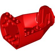 Деталь LEGO Aircraft Fuselage Curved Forward 6 x 9 x 4 1/3 Bottom, Красный