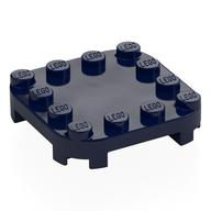 Деталь LEGO Plate Round Corners 4 x 4 x 2/3 Circle with Reduced Knobs, Темно-синий