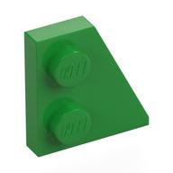 Деталь LEGO Пластина правая 2 x 2 27deg, Ярко-зеленый