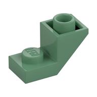 Деталь LEGO Скос перевёрнутый 45° 2 x 1, с вырезом 2/3, Песочно-зеленый