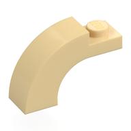 Деталь LEGO Кирпичик-арка изогнутая верхняя 1 x 3 x 1 2/3, Песочный
