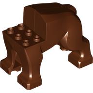 Деталь LEGO Creature Body Part, Dog Body, Красно-коричневый