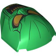 Slope Curved 4 x 5 x 1 2/3 with Green Goblin Face print