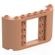 Деталь LEGO Panel 2 x 8 x 4 with Curved Sides, Телесный