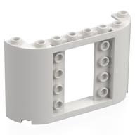 Деталь LEGO Panel 2 x 8 x 4 with Curved Sides, Белый