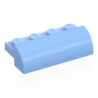 Деталь LEGO Кирпичик изогнутый 2 x 4 x 1, Ярко-светло-голубой