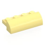Деталь LEGO Кирпичик изогнутый 2 x 4 x 1, Ярко-светло-желтый